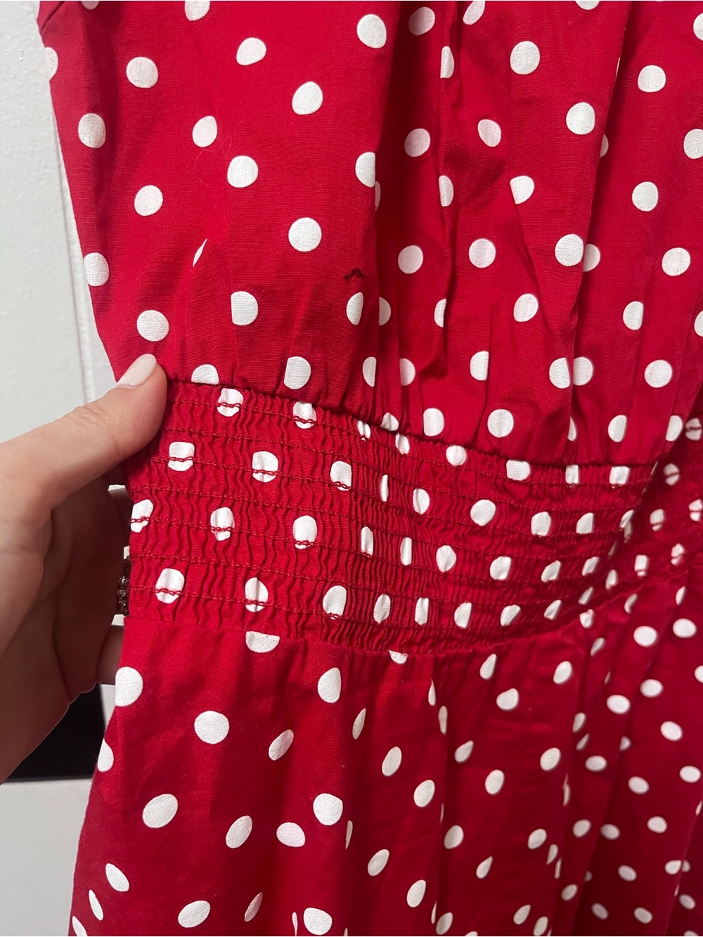 FunFash Red Polka Dot Midi Dress - Picture 5 of 5